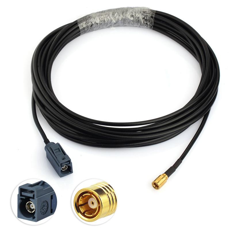 Eightwood Car DAB+FM Radio Stereo Amplified Aerial Roof Mount Shark Fin SMB Antenna Replacement Cable for Pioneer Sony DAB Kit