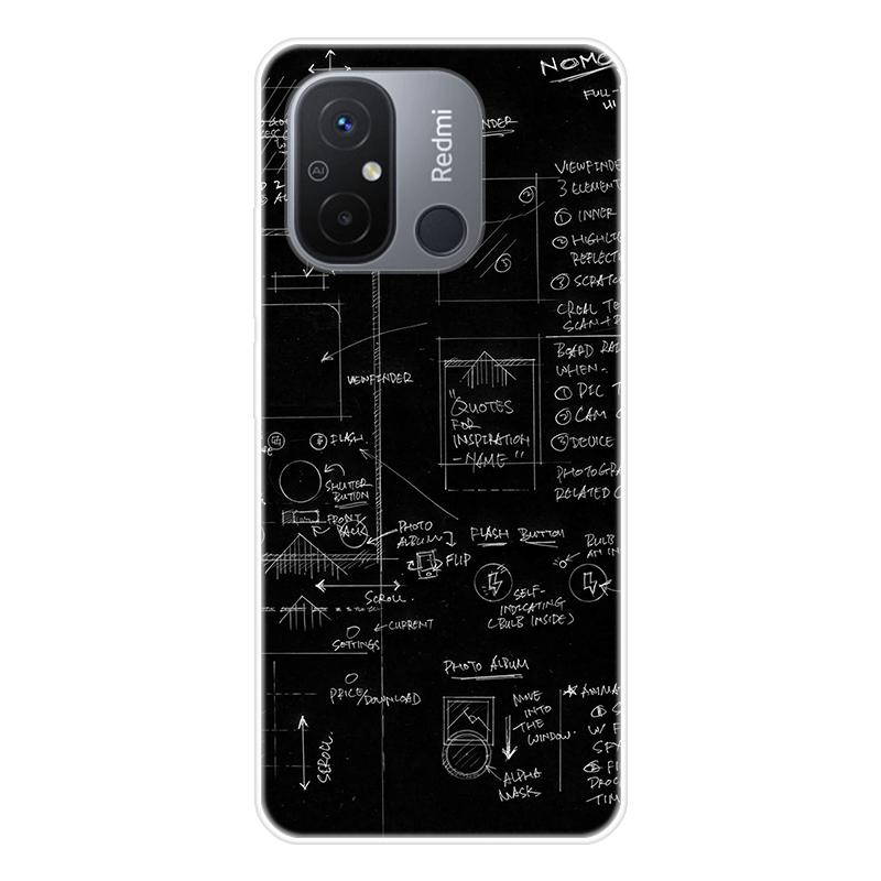 Для Xiaomi Redmi 12C 12 C Redmi12C чехол Мягкая силиконовая задняя крышка Мультяшный чехол для телефона Разнообразие