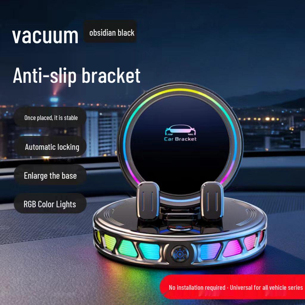 Беспроводной держатель для телефона в автомобиль с RGB-подсветкой для приборной панели, противоударная поддержка