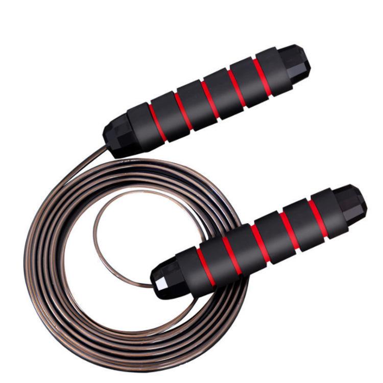 Weighted Steel Wire Jump Rope with Bearings – Ideal for Fitness, Weight Loss, Fat Burning, and Student Training