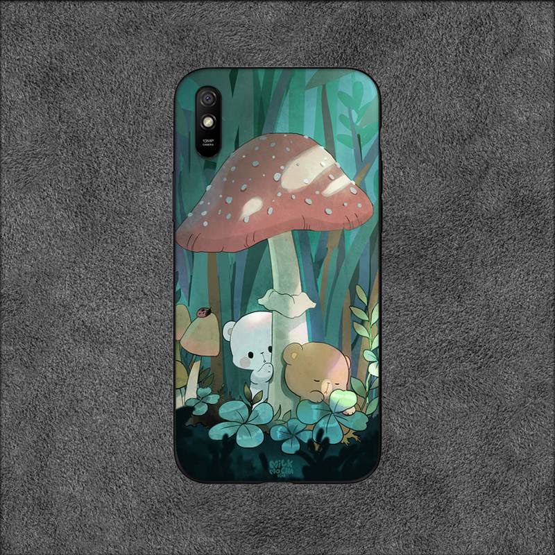 Милый чехол для телефона с изображением медведя цвета молочного мокко для Xiaomi9 10 11PRO LITE Redmi NOTE7 8 9 10A PRO K40 Poco3 Shell