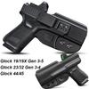 Кобура Kydex IWB для скрытого ношения пистолета Тактическая кобура для пистолета с быстрым извлечением для левой/правой руки для Glock 19 19X 44 45 23 32