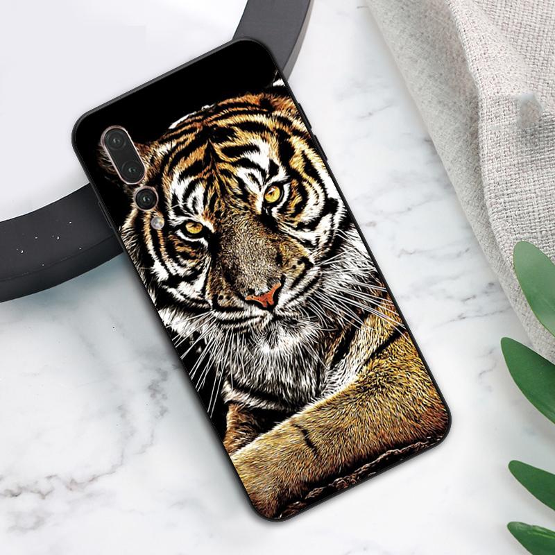 Жесткий чехол с изображением тигра для Huawei Nova Y73 Y72 Y70 Y90 Y60 Y61 Y91 12s 12i 11i 8i 9 10 SE P40 Lite P60 P30 Pro