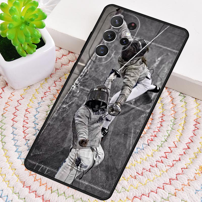Fencing Sport Phone Case for Samsung Galaxy note 10 pro S26 Ultra S23 S24 FE S25 S21 S22 PLUS shockproof Cove