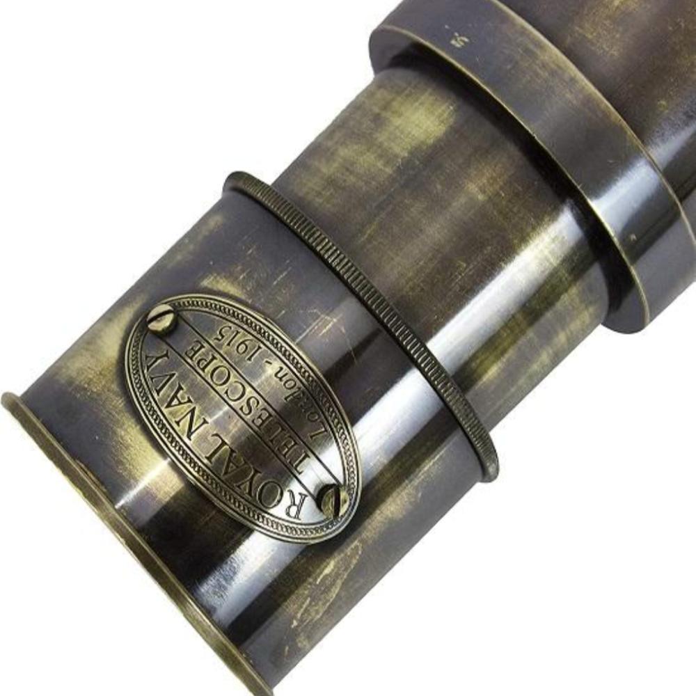 Латунный морской телескоп – 40 см, старинный морской инструмент, отделка под старину