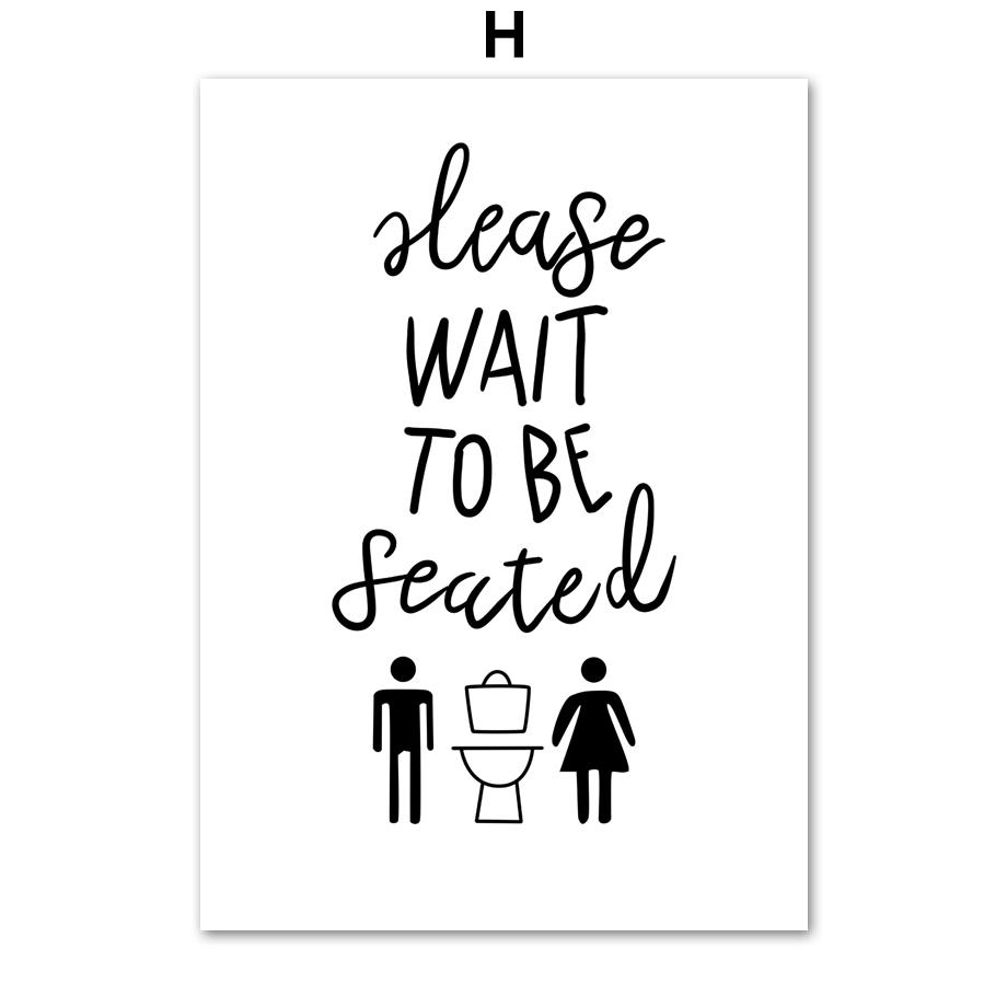 Забавная цитата, щетка для туалетной бумаги, зубы, ванна, настенная живопись на холсте, постеры на скандинавскую тему и принты, настенные панно для декора ванной комнаты