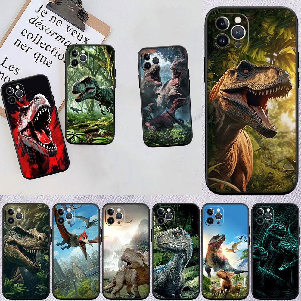 LO31 Dinosaur Soft Shell Phone Case for Redmi Note 13 14 Pro+ Plus A3 A3X 13X 13C 13R 14S 14C 14R