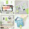School Themed Self-adhesive Sticky Notes Combo Cute Sticker Cartoon Memo Pad 10x20.5cm School Supplies Children's Gifts