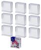 Inomata Chemical (Inomata-k) Badge Display Case, 10-Piece Set, Made In Japan, 3850 Clear, 8.1 X 3.1 X 7.8cm (H), Fits Badges Up To 57mm Diameter
