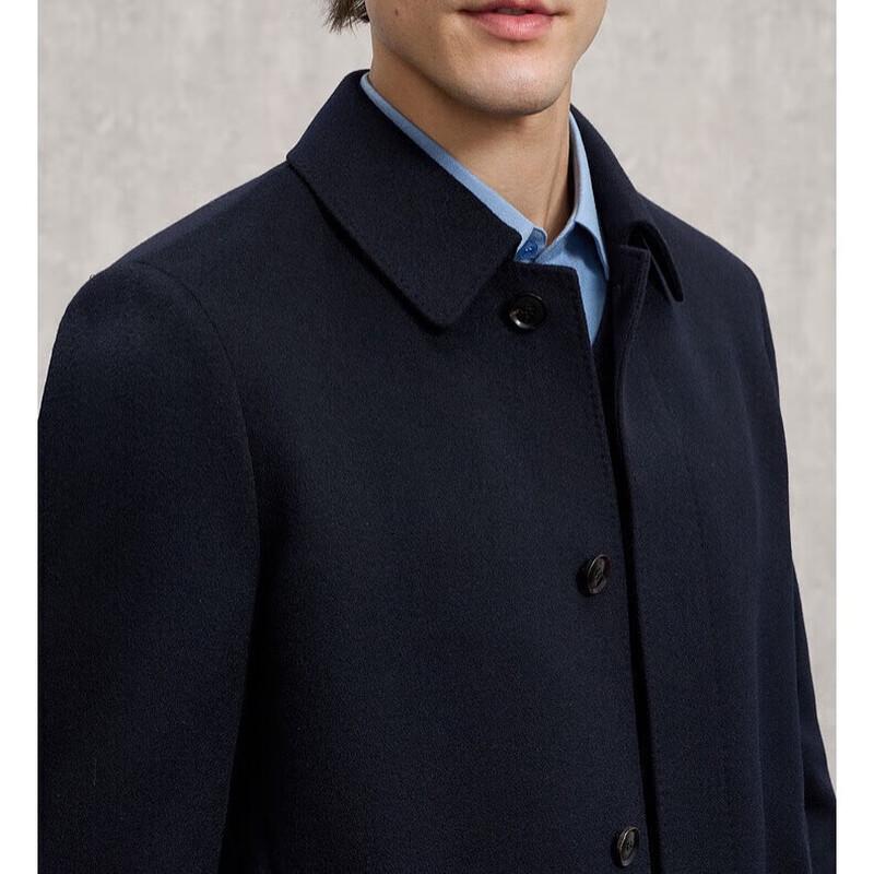 Мужское роскошное длинное шерстяное пальто EMZ 9E7500212