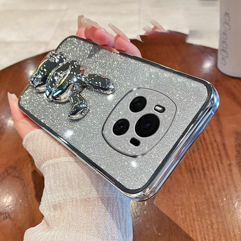 For Honor Magic6 5G Case PC+TPU Rabbit Phone Cover with Pull Kickstand