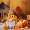 Thanksgiving Gnome Hanging Ornament Knit Hat Harvest Decor Soft Polyester Wall Decor For Home Party DIY