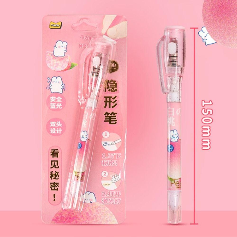 Mysteriously Disappearing Invisible Ballpoint Pen With Small Light Secret Message Pen  Memo Pen