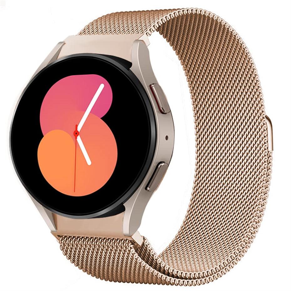 Ремешок без зазоров для Samsung Galaxy Watch 6/4/5/5 pro, 44 мм, 40 мм, 20 мм, браслет-миланская петля, браслет Galaxy Watch 4-6, классический ремешок 43 мм, 47 мм