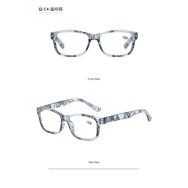 Зеленые очки для чтения с цветами для женщин, очки для пресбиопии с защитой от синего света, ультралегкие мужские компьютерные очки высокой четкости +1.0