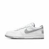 Nike Dunk Moon White Trace Abrasion Resistant Low top Skateboard Shoes Men's White Gray Silver 355152-106(Team1821-)
