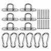 Odowalker Pad Eye Hooks, Ceiling Hooks, Hooks, Hardware, Shade Hooks, Eye Plates, Stainless Steel Carabiners, Shade Carabiners, Fixing Buckles, Hangin