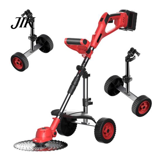 High-quality Support Wheels Weed Wacker Auxiliary Adjustable Height Lawn Mower Attachment Durable Walk Behind String Trimmer for Easy Push Metal