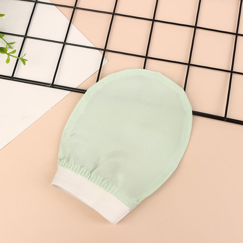 Шелковое отшелушивающее полотенце для умывания лица Мягкий отшелушивающий скраб для ванны Шелковые перчатки для умывания лица