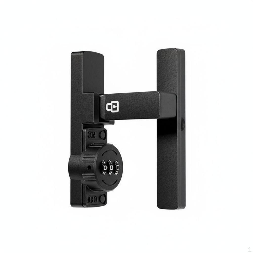 Drill Combination Latch Easy Installation Keyless Hasp Lock Zinc Alloy Construction 90 Degree
