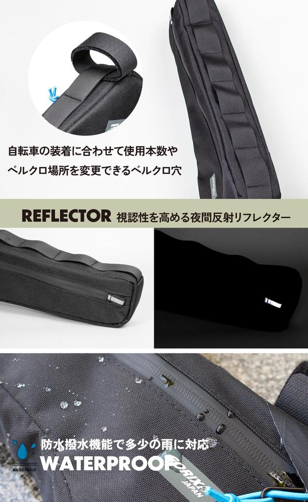 GORIX Сумка на раму велосипеда, не мешает боковому отделению для бутылки, прочная сумка на верхнюю трубу для шоссейного велосипеда, треугольная сумка для горного кроссового велосипеда [имеет каркас/водонепроницаемый/оба кармана]