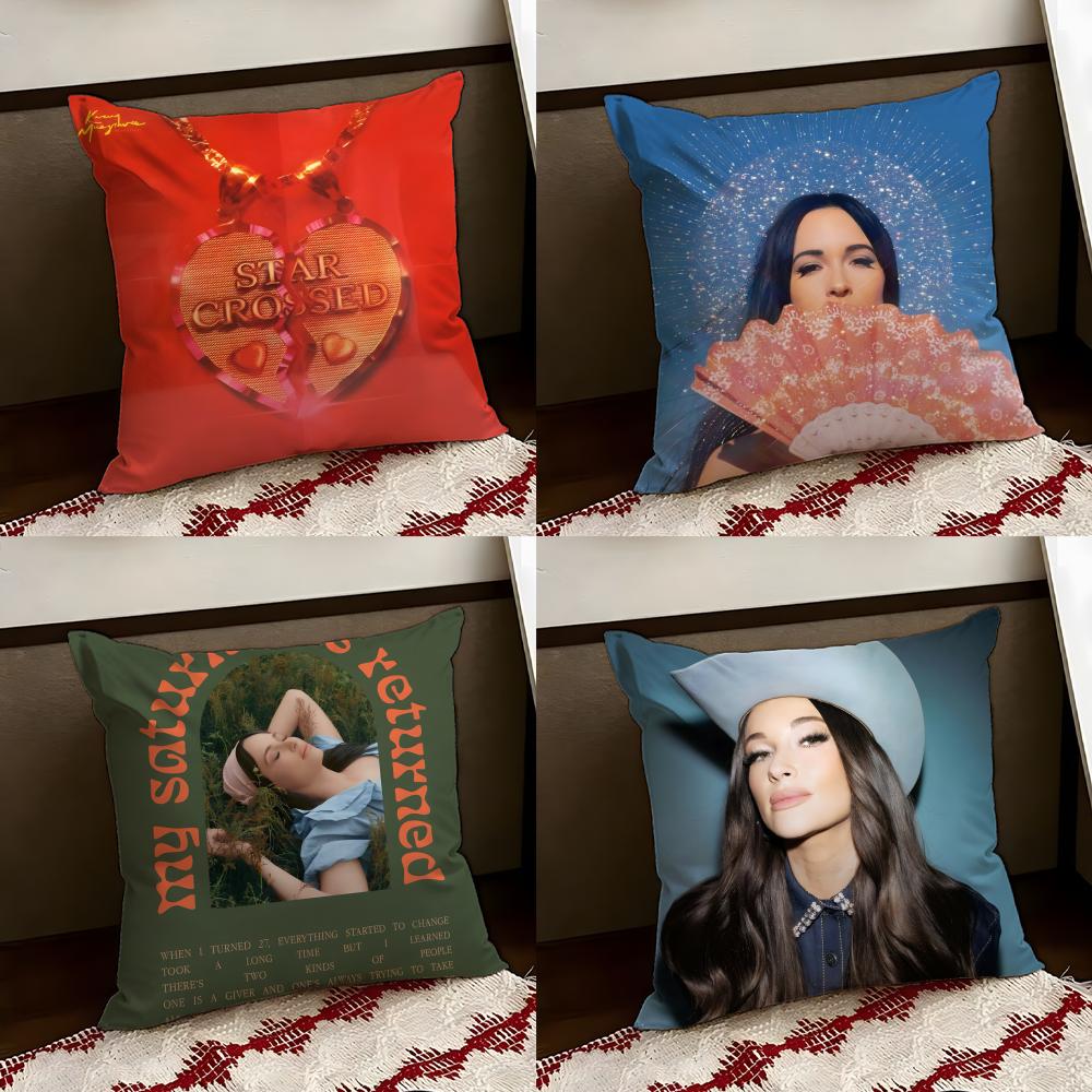 KKacey Musgraves Певица Наволочка Двусторонняя Мягкая Прочная Подушка Чехол для Дома Автомобиля Многоцелевое Использование для Повседневного Комфорта