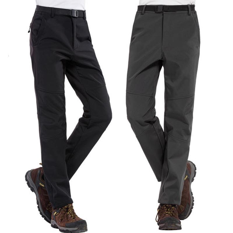 Мужские походные брюки ветрозащитные водонепроницаемые брюки термофлисовые зимние уличные брюки