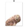 Nordic Squirrel Owl Giraffe Art Wall Poster Hedgehog Rabbit Hamster Mural Children's Room Home Decoration Cuadros Decorativos