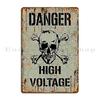 Funny High Voltage Electrical Workstation T Shirt Danger High Voltage Cordmarcos Metal Sign Living Room Custom Tin Sign Poster