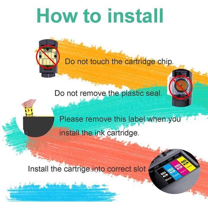 Caidi 8X 603 XL с совместимыми картриджами Epson 603 603XL Multipack, для Epson Expression Home XP-2100 XP-2105 XP-3100 XP-