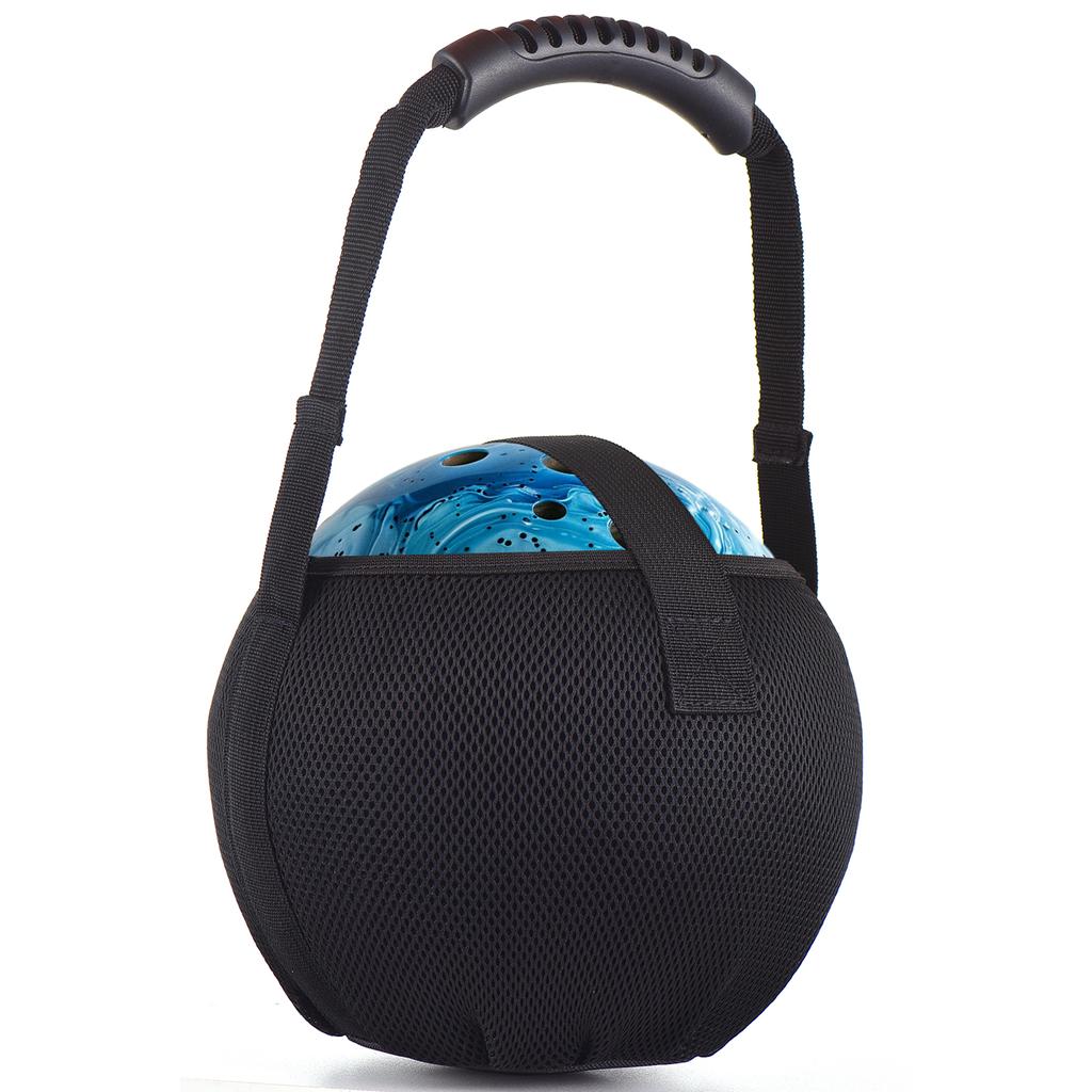 Portable Bowling Mesh Bag Single Bowling Bag with Reinforced Handle