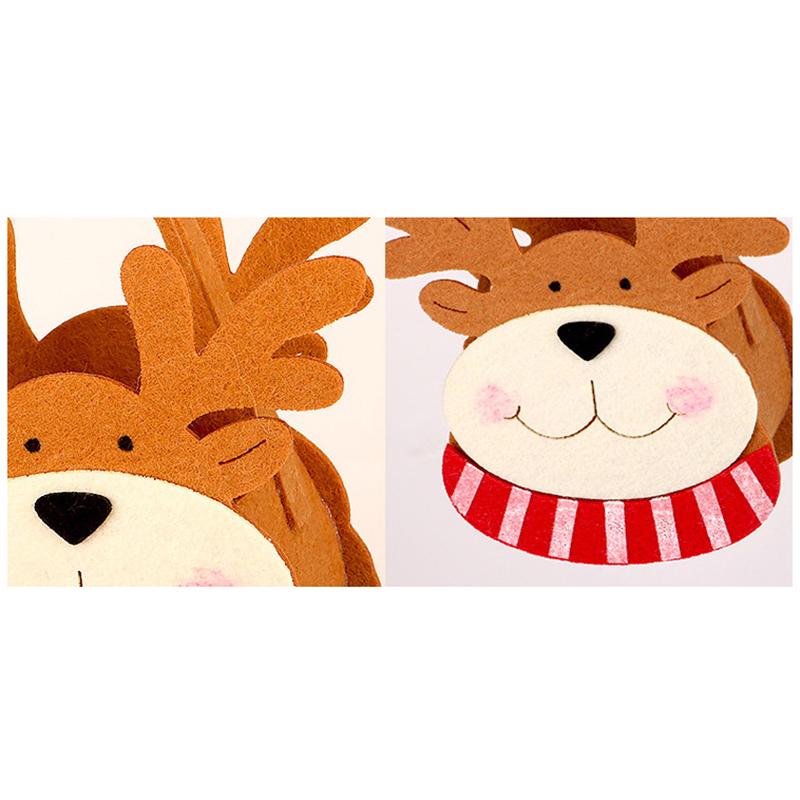 Фетровый рождественский подарочный мешок Креативный мешок Санта-Клауса Подарочный мешок для подарков Рождественская елка Конфетный мешок Подарочные пакеты Рождественский декор