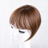 Women 3D Bangs Natural Wispy French Bangs Forehead Hair Extensions Black Brown Bangs Fringe Wig Hairpieces