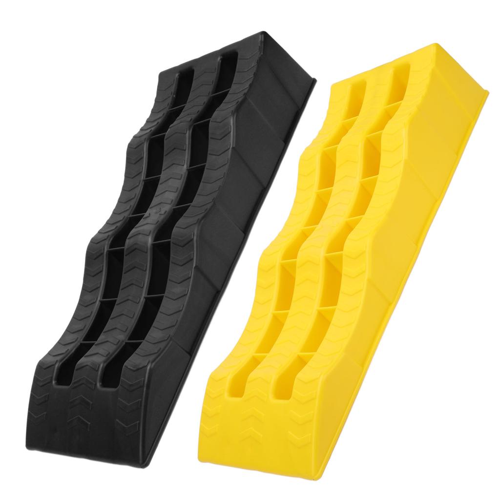 2PCS Automotive Leveling Ramp 7716LBS Capacity 3 Different Height Long Lasting Use for Travel Traile