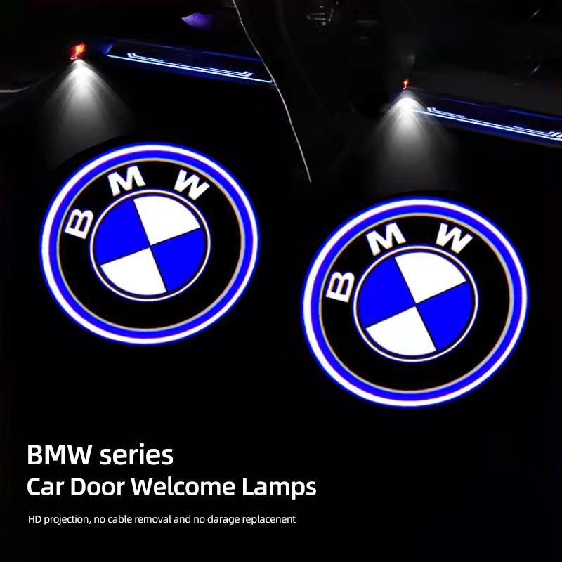 2Pcs Car Emblem Welcome Lights Auto Door Projector Lamps Accessories For BMW M 50th Anniversary G30 G32 G01 G02 G05 G06 G07 G26