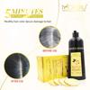 MOKERU 500ml Long Lasting Natural 5 Minutes Fast Dye Hair Ginger Black Color Hair Dye Shampoo for Gray Hair Dying Permanent