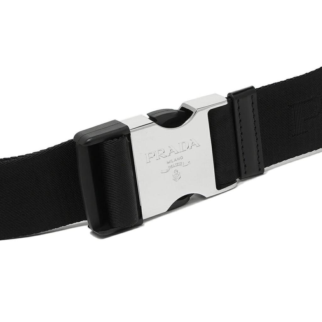 Сумка для тела Renylon Brushed Leather Black 2VH156 789 F0002 OMT [Prada] [Prada] Мужская [Товар]