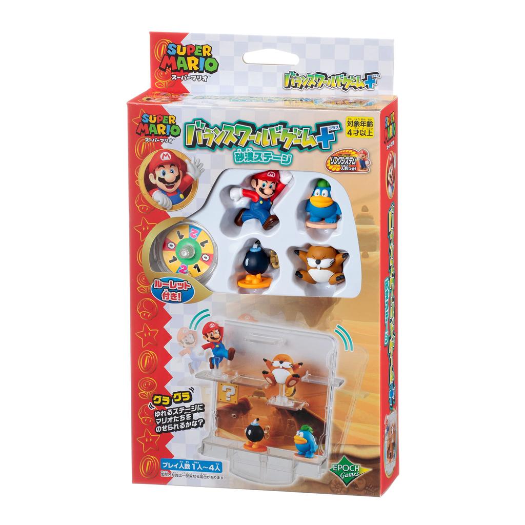 EPOCH Super Mario Balance World Game Desert ST Mark Ages Toy EPOCH + Stage, Certified, 4+, Game, Players 1-4,