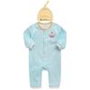 Зеленый костюм Bebe Baby Apple Check в космический костюм + шапка, размер 90, лучшая детская одежда в Корее