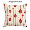 Christmas Tree Snowflake Print Pillowcase Merry Christmas Decorations Room Decor Flax Pillow Case Room Decoration Pillow Cover