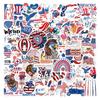 55 New Independence Day Graffiti Stickers Decorate Suitcase Water Cup Stickers