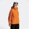 Li Ning CF Простой принт Удобный Универсальный Спортивный Ветрозащитный плащ с капюшоном Женская верхняя одежда Тыквенно-оранжевый AEMV008-7