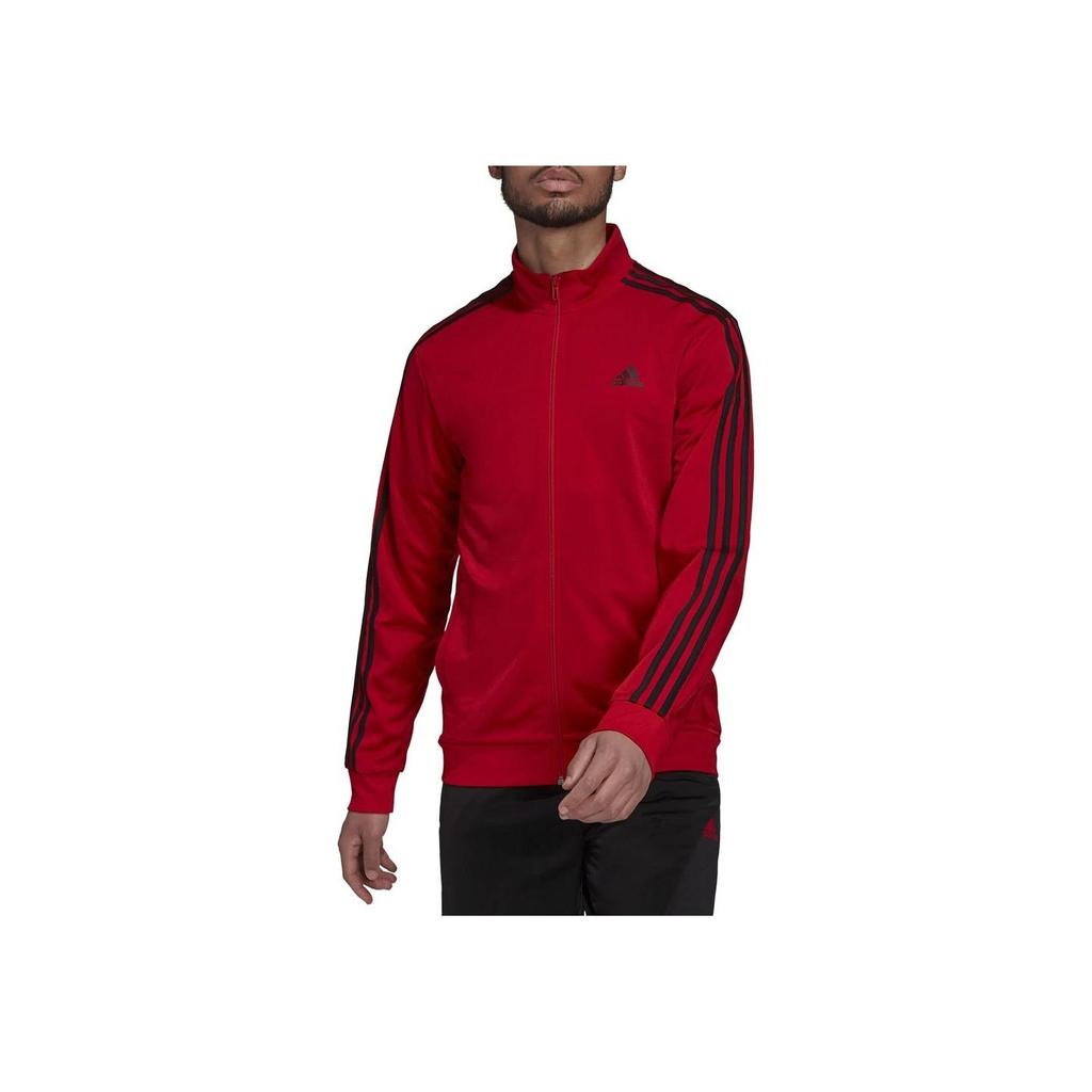 Adidas 3-полосная трикотажная спортивная куртка мужская куртка малиновая H46104