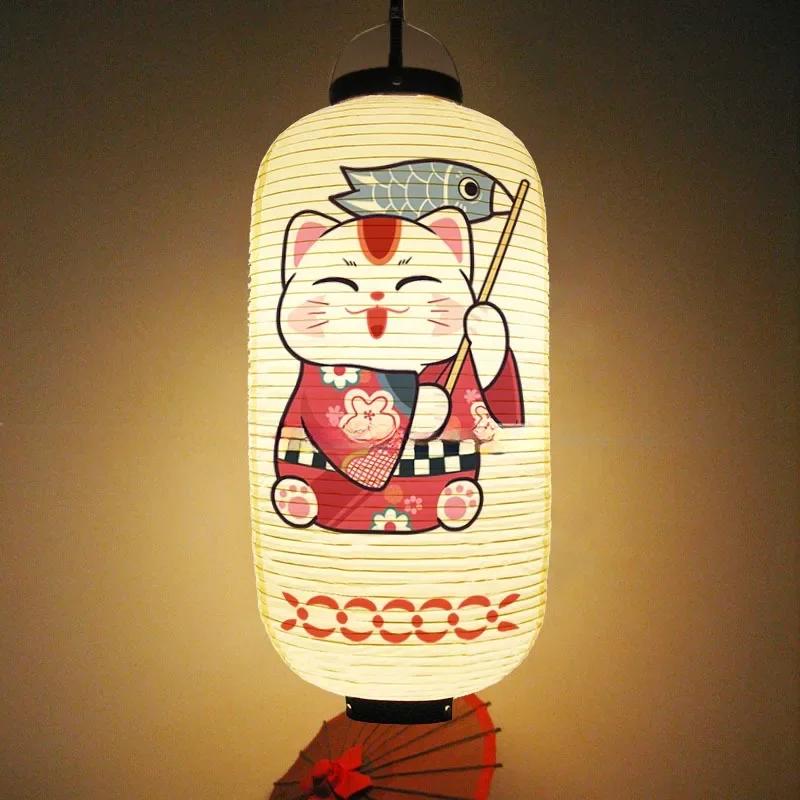 Водонепроницаемый фонарь из ПВХ в японском стиле для улицы, суши, сашими, ресторана Izakaya, декоративный фонарь для новогодней вечеринки
