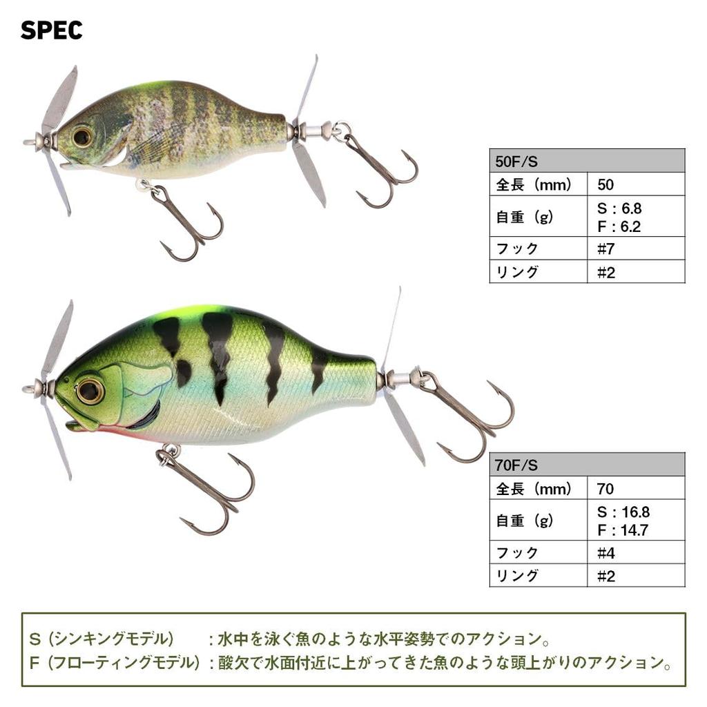 Daiwa Lure Gillnade 70F Chigiru (DAIWA)