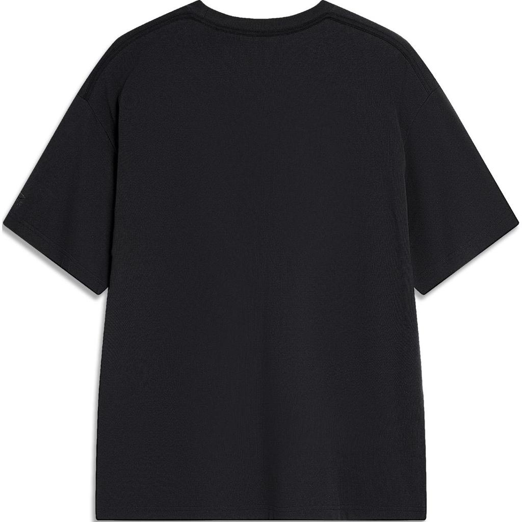 Li Ning X Disney Monsters University Disney Collaboration Series Loose Breathable Comfortable Short Sleeve T-Shirt Unisex Tops Black AHSU493-3