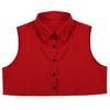 Mens Fashion Fake Collar Detachable Dickey Collar Solid Color Decorative Half Shirts False Collar