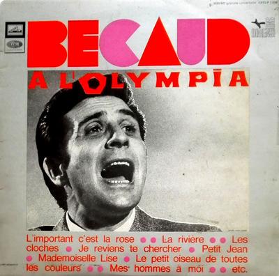 Виниловая пластинка ГИЛЬБЕР БЕКО - Bécaud À L'Olympia CFELP1338 LA VOIX DE SON Франция Поп Б/у
