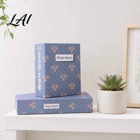 Easy Insert Photo Book Album 3 & 6 Inch Laminated Sleeve Vintage Classic Mini Scrapbook Album for Polaroids Standard Photos Portable Memory