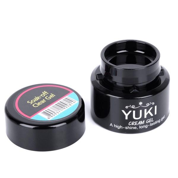 Прозрачный гель Yuki Cream Soak Off, прозрачный, 1 шт., 5 г